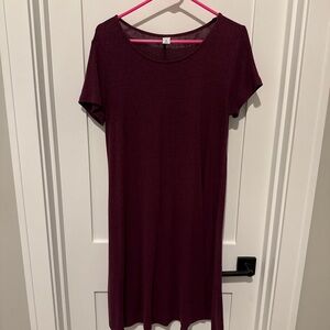 Plush-Knit Swing Dress for Women